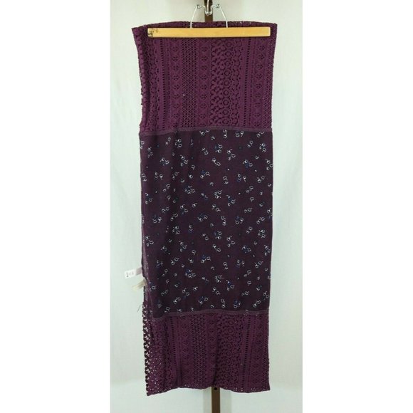 Ann Taylor Loft Ladies Floral Multi Infinity Scarf Womens Plum - Picture 1 of 5